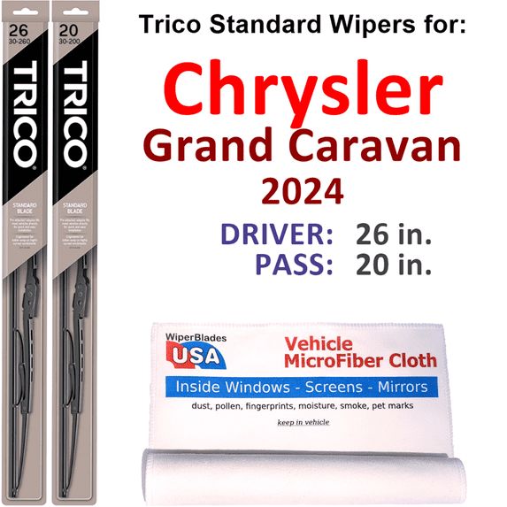 2024 Chrysler Grand Caravan Wiper Blades (Set of 2)