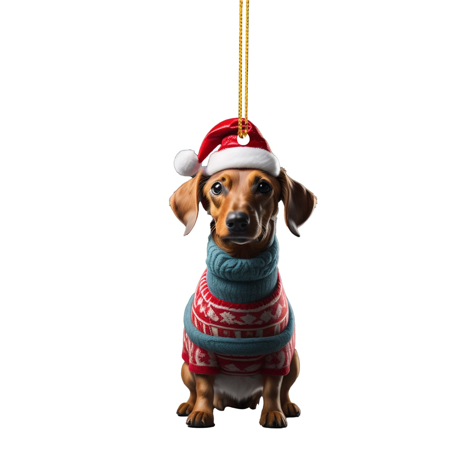 2024 Clearance 2D Acrylic Cartoon Christmas Doggy Christmas Tree