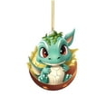 2024 Clearance 2D Acrylic Christmas Dragon Ornaments Christmas Dragon