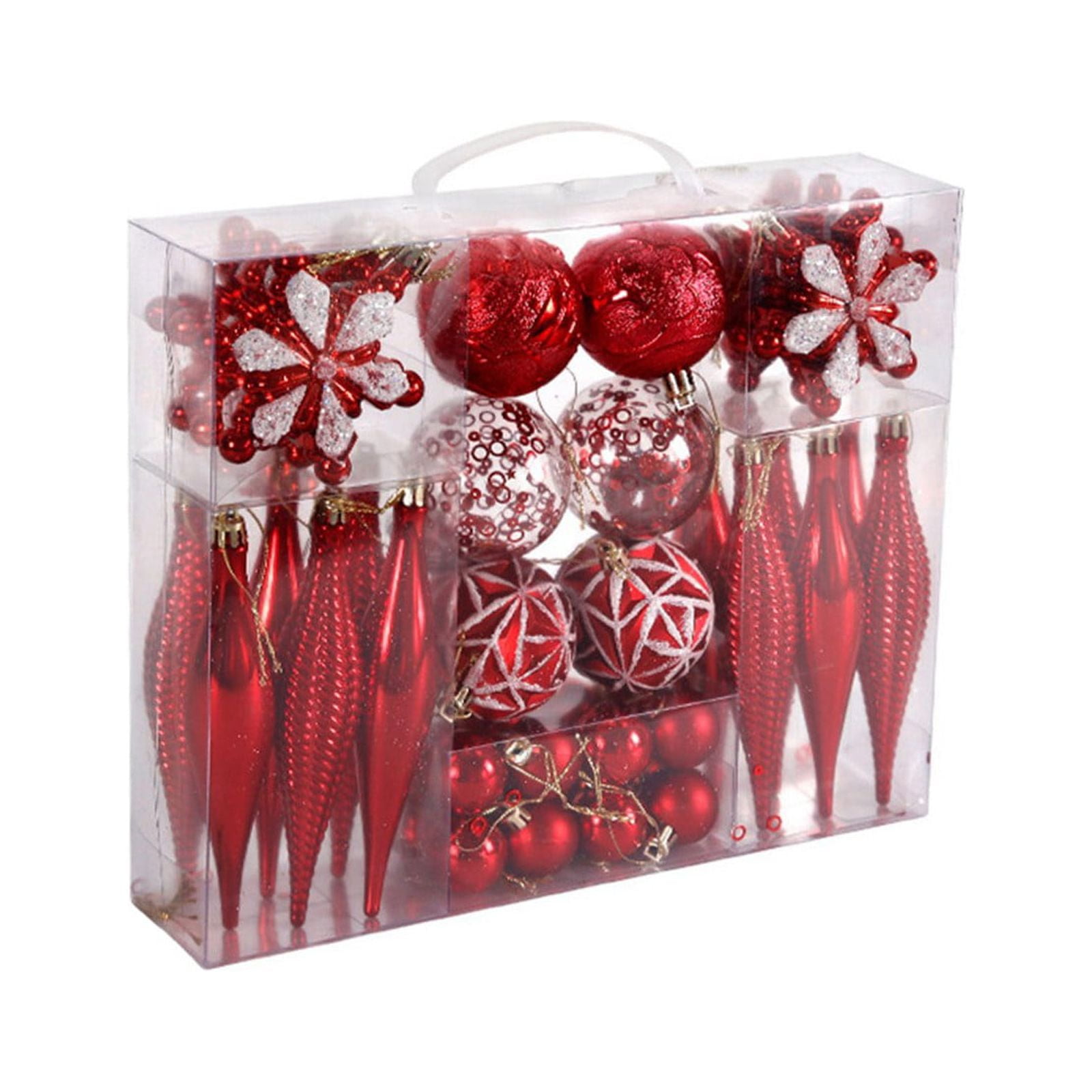 2024 Clearance Christmas Baubles 40pcs Christmas Tree Ornaments Hanging