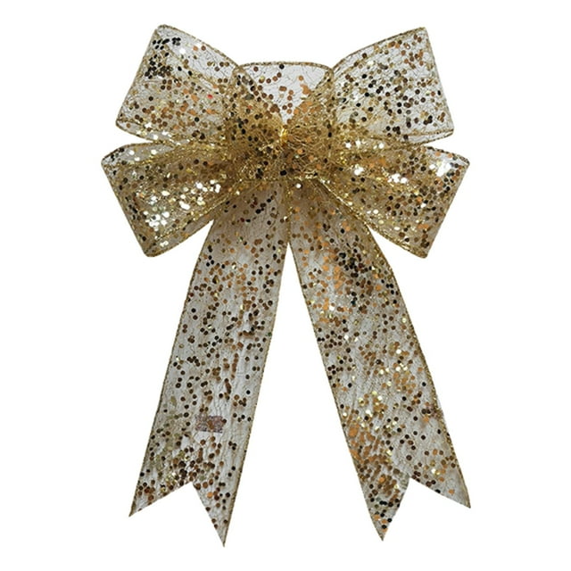 2024 Clearance Christmas Decoration Bow Knot Imitation Hemps Christmas