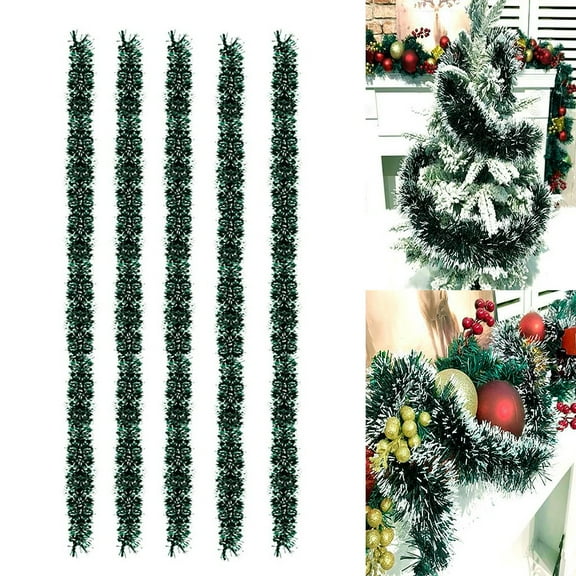 2024 Clearance! Christmas Garland 2M Party Tree Ornament Decor 5Pcs