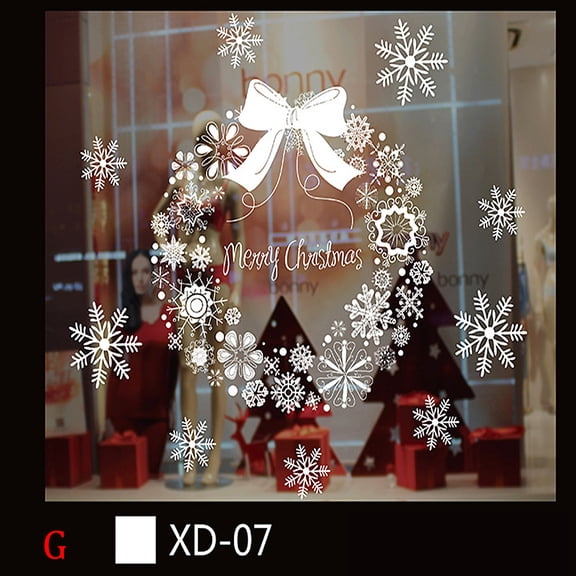 2024 Clearance! Christmas Snowman Removable Home Vinyl Window Wall Stickers Decal Decor