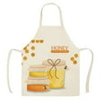 2024 Clearance Festival Printed Linen Sleeveless Apron Kitchen Oil And
