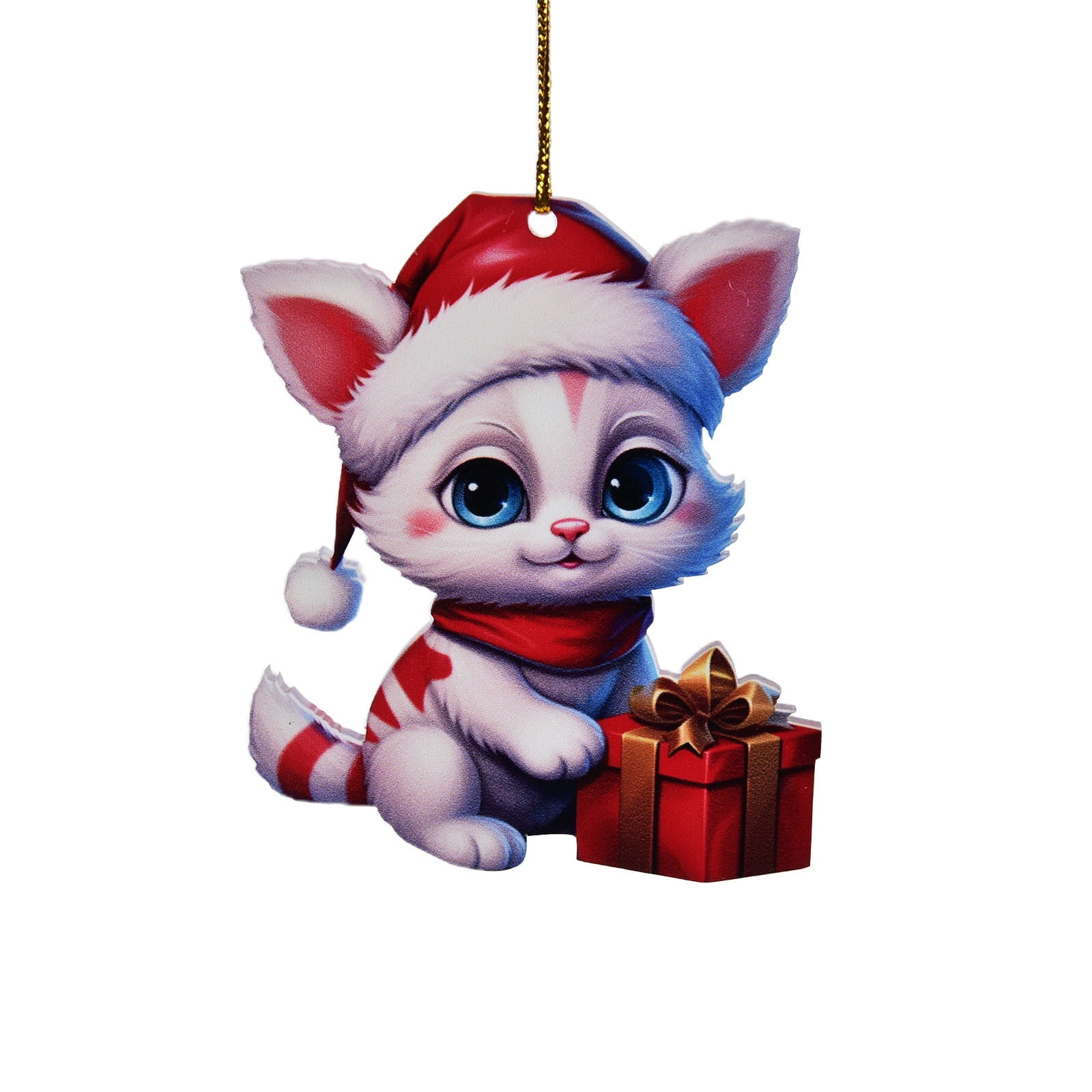 2024 Clearance Funny Little Cat Christmas Tree Decoration Couple Gift
