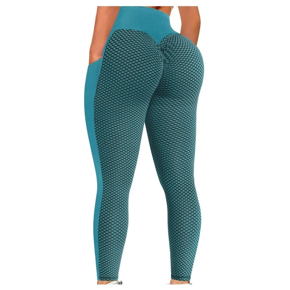 2024 Clearance! JINMGG 2024 Womens Plus Size Clearance $5 Womens High Waist Yoga Pants Tummy Control Slimming Booty Leggings Workout Running Butt Lift Tights with Pockets