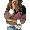thumbnail image 1 of 2026 ! JINMGG V Neck Sweaters for Women Fall Winter ,Women Button Long Sleeve Knitting Sweatshirt Pullover Tops Blouse Shirt Turtleneck Matching Sweater, 1 of 5