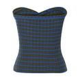 thumbnail image 1 of 2026 ! JINMGG V Neck Sweaters for Women Fall Winter,Women's Stripe Breast Wrap Sexy Sleeveless V-Neck Beautiful Back Knitting Vest Hollow Out Tube Tops, 1 of 6