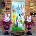 2024 Clearance Sale Happy Easter Door Cover Decoration Cute Bunny Door