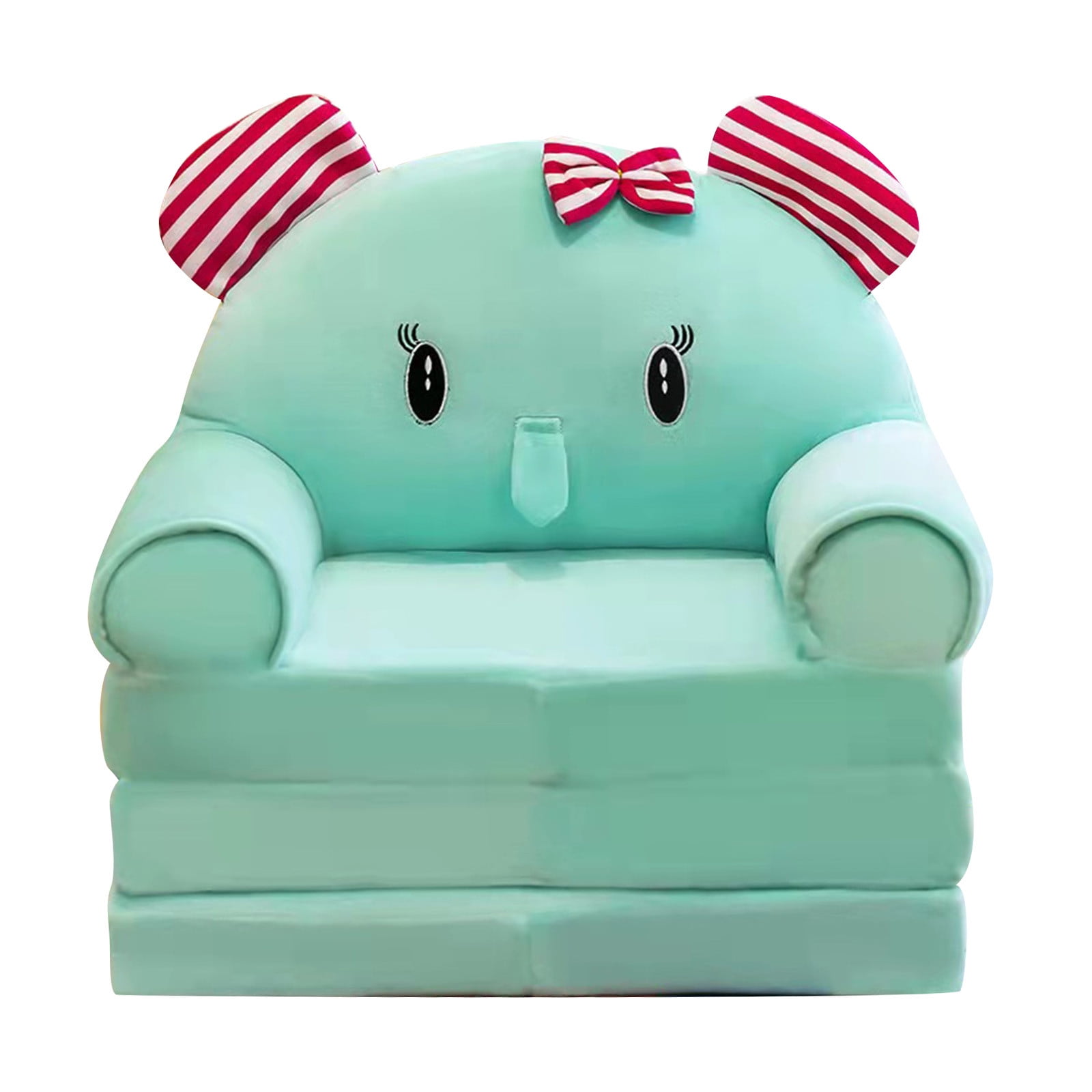 2024 Clearance Sale,Plush Foldable Kids Sofa Backrest Armchair 2 In 1
