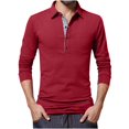 thumbnail image 1 of Shirts for Men Long Sleeve Lapel Button Striped Loose Casual Long Sleeved Shirt, 1 of 6