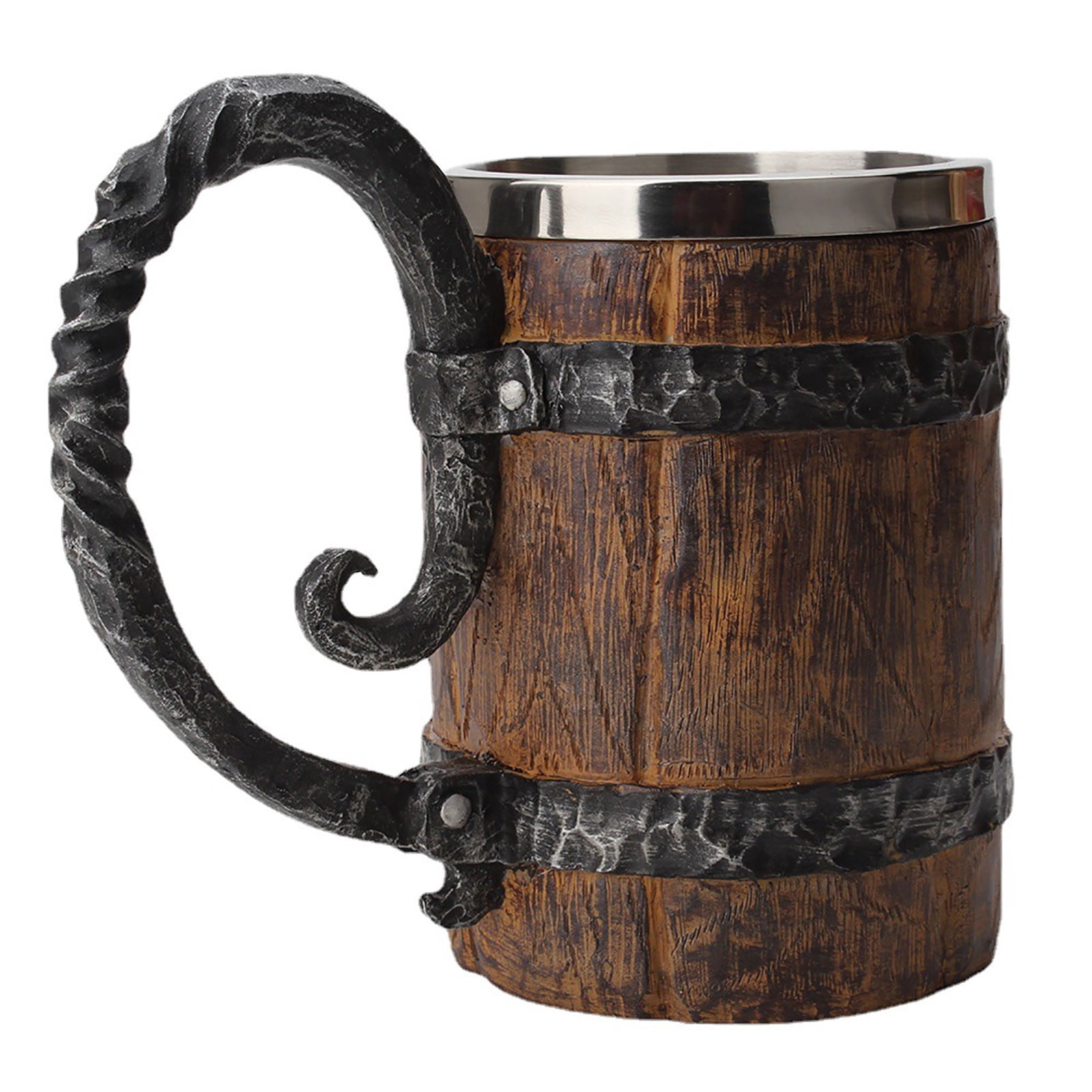 2024 Clearance Under 10 Handmade Wooden Barrel Mug Bucket Shaped