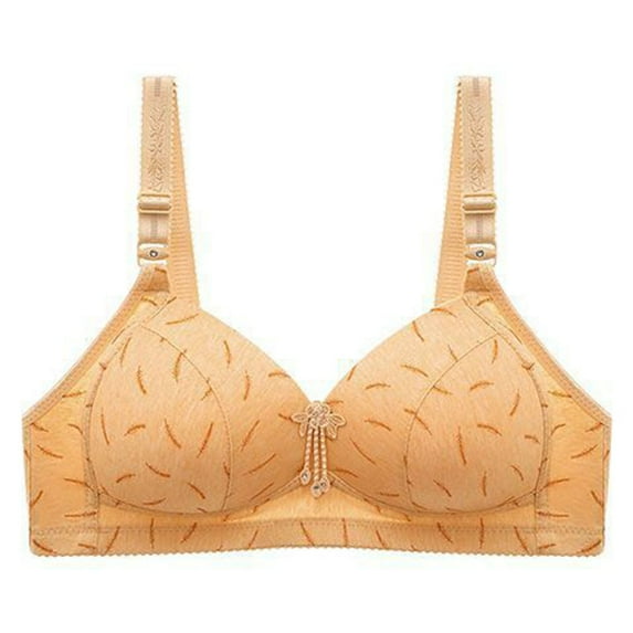 2026 Womens Plus Size Bras $5 Woman's Thin Adjustment Chest Shape Bra Underwear No Rims