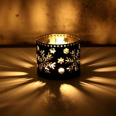 2024 Clearance! Xms Hollow Candle Candlestick Christmas Decor Party Decoration