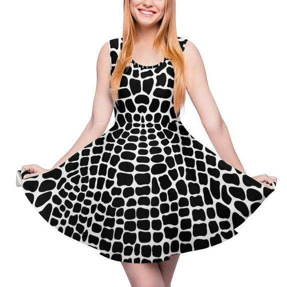 2024 Clothing Design Woman Dress Skate Oversized Aesthetic Sleeveless Dresses Boho Scales Snake Dress Snakeskin Trend