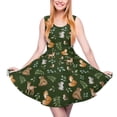 thumbnail image 1 of 2024 Clothing Oversize Women Summer Dress Skate Print Streetwear Waist High Dresses Vintage Feathers Bird Peacock Dress Design Animal, 1 of 7
