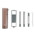 2024 Collapsible Straw Stainless Steel Portable Easy to Clean Foldable