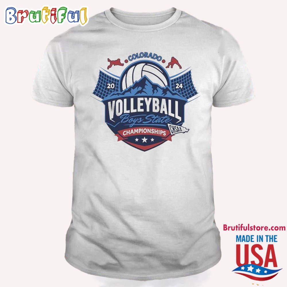 Black TShirt with Photorealistic School Volleyball Teeam Design