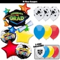 thumbnail image 1 of 2024 Colorful Grad! Graduation Balloons Bouquet Kit - For Kids - Congrats Grad Party Decor Decoration Supplies, 1 of 12