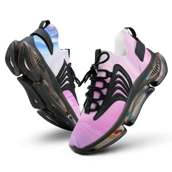 2024 Colorful Marble Pattern Women Or Men Lace Up Flat Sneakers Female Mesh Walking Footwear