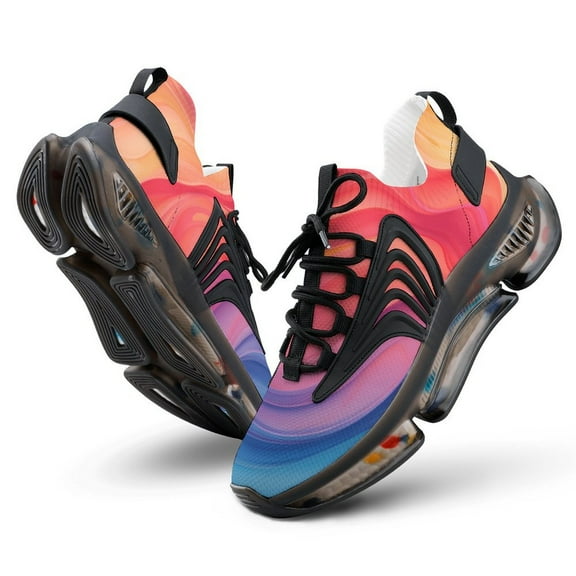 2024 Colorful Marble Pattern Women Or Men Lace Up Flat Sneakers Female Mesh Walking Footwear