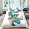 thumbnail image 1 of 2024 Colorful Phoenix Duvet Cover Set Cartoon Birds Bedding Set Full King Size Microfiber Flame Wings Comforter Cover For Boys, 1 of 7