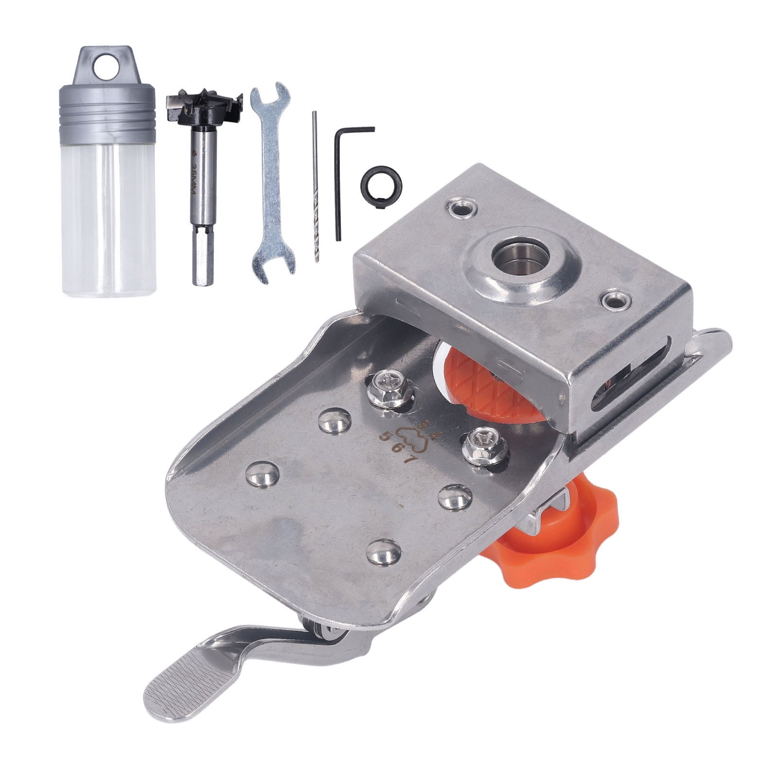 2024 Concealed Hinge Jig Kit Set Stainless Steel Hole Drilling Door Mounting Wood