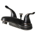thumbnail image 1 of 2024 Contemporary Brass 2-handle Centerset Lavatory Faucet with Pop-up Drain, 1 of 3