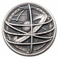 thumbnail image 1 of 2024 Cook Isl. 2 oz Silver Historic Instruments; Armillary Sphere, 1 of 4