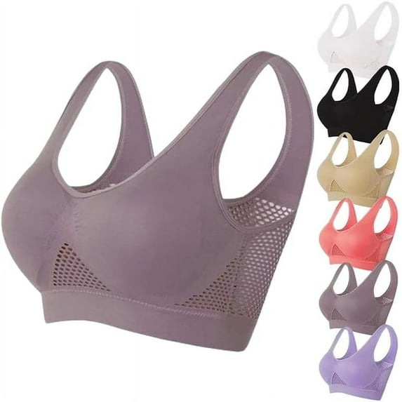 2024 Cool Liftup Air Bra – Breathable Mesh Sports Bra for Women, Comfortable Large Size Support