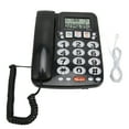 2024 Corded Phone Caller ID Adjustable Ringtone Shortcuts Memory Wired