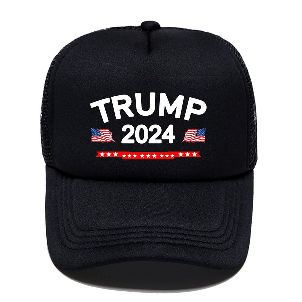 2024 Couple Cap Solid Color AllMatch Adjustable Trump Election