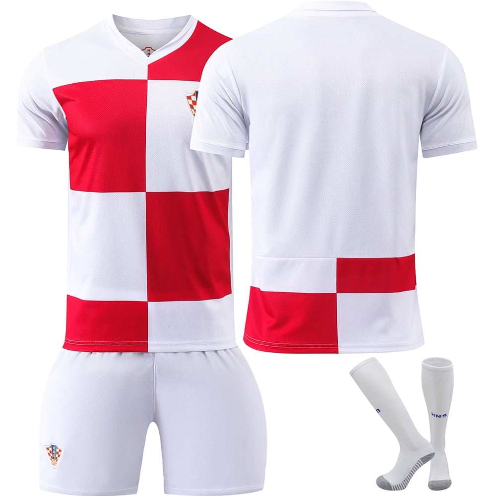 2024 Croatian Home Football Uniform No. 10 Modric European Cup Jersey