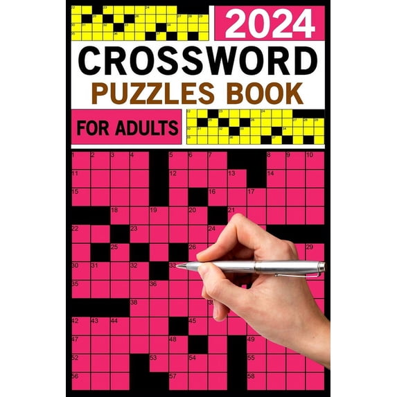 2024 Crossword Puzzles Book For Adults: Large Print 84 Puzzles With