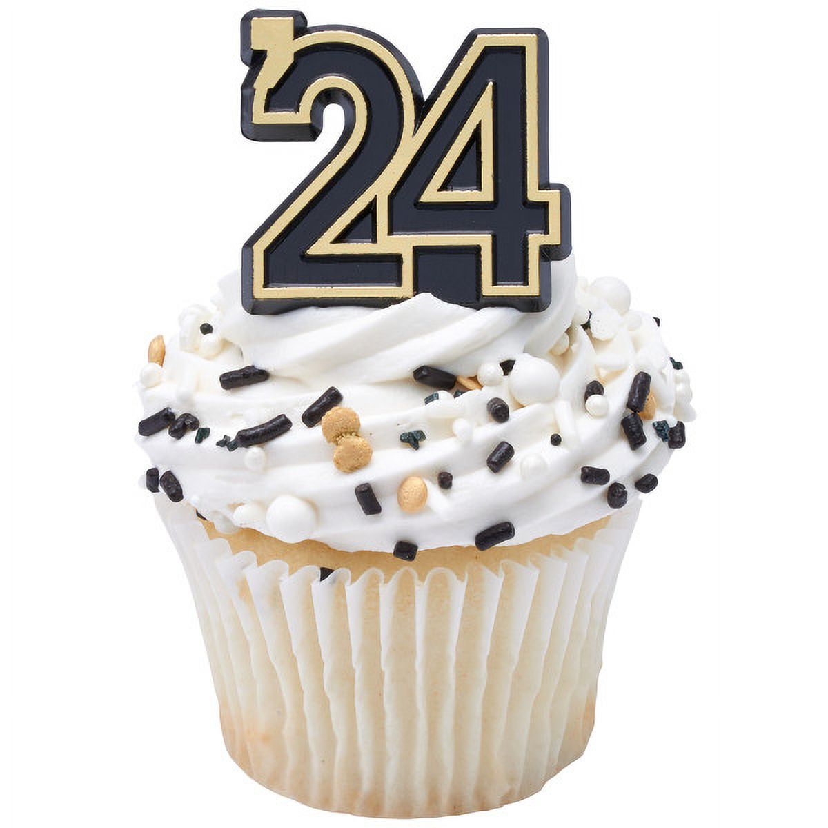 2024 Cupcake Rings Toppers 24 Count