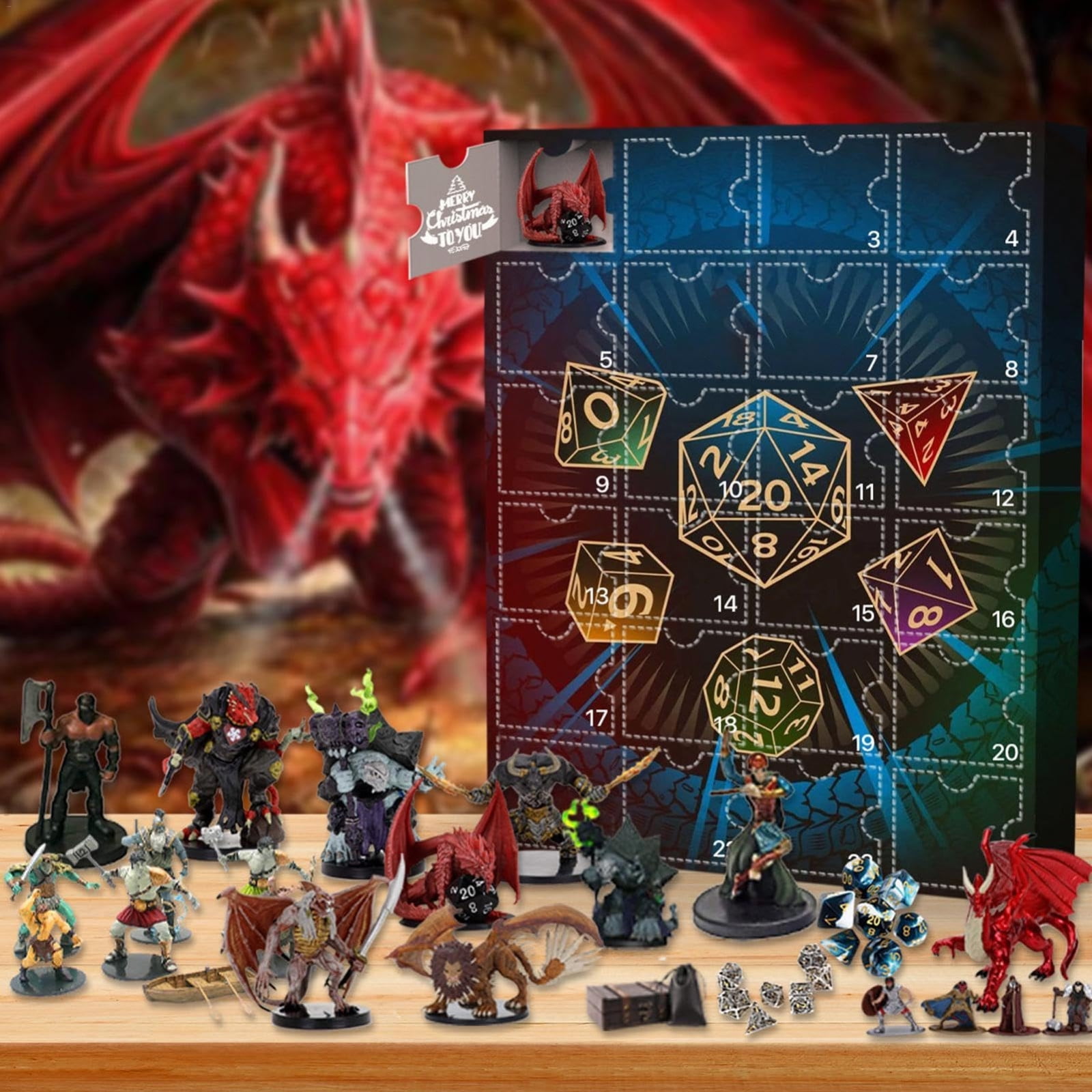 2024 DND Advent Calendar, Dnd Miniatures Christmas Calendar,Dungeons 2024 DND Advent Calendar, Dnd Miniatures Christmas Calendar,Dungeons