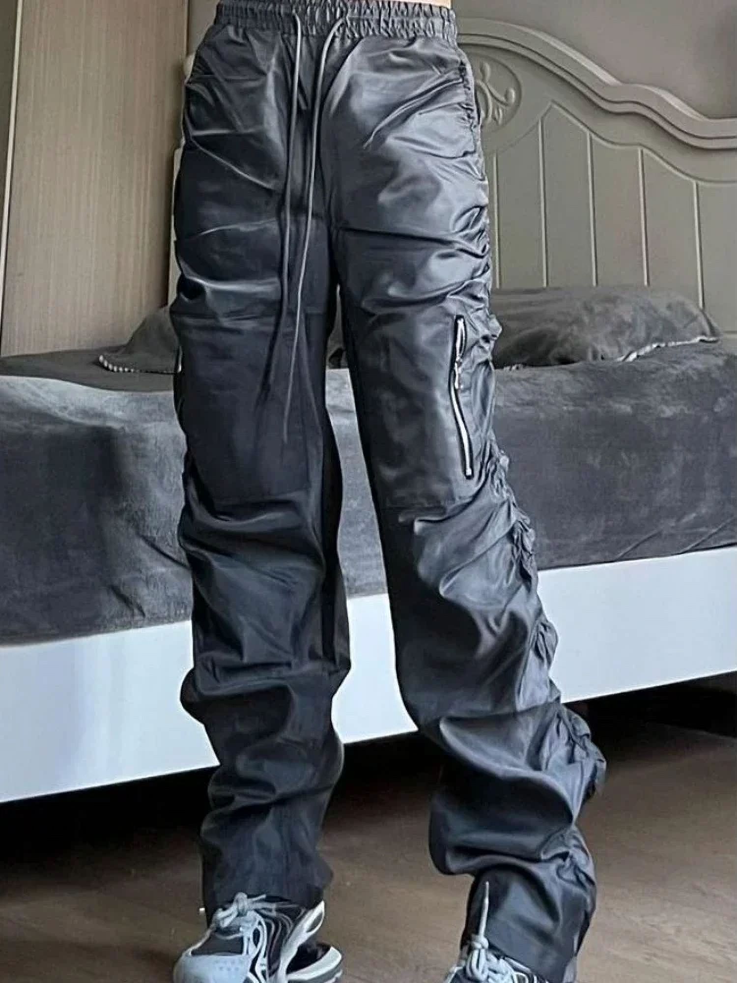 2024 DREAMFIRE Male Trousers Hip Hop Biker Summer Men‘s Cargo Pants