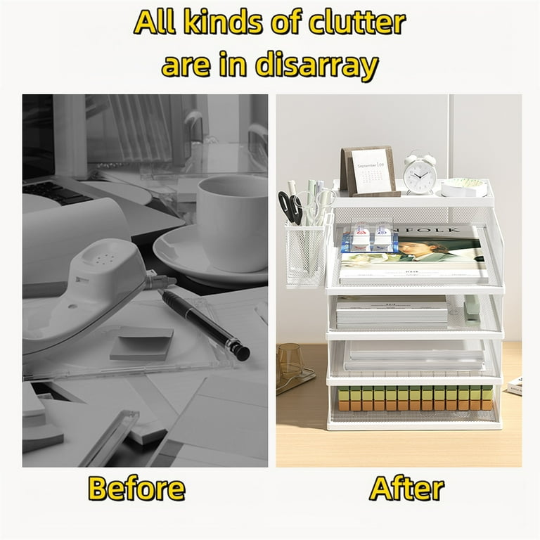 2024 DREAMFIRE Metal Mesh Desk Organizer Box Office A3 Paper