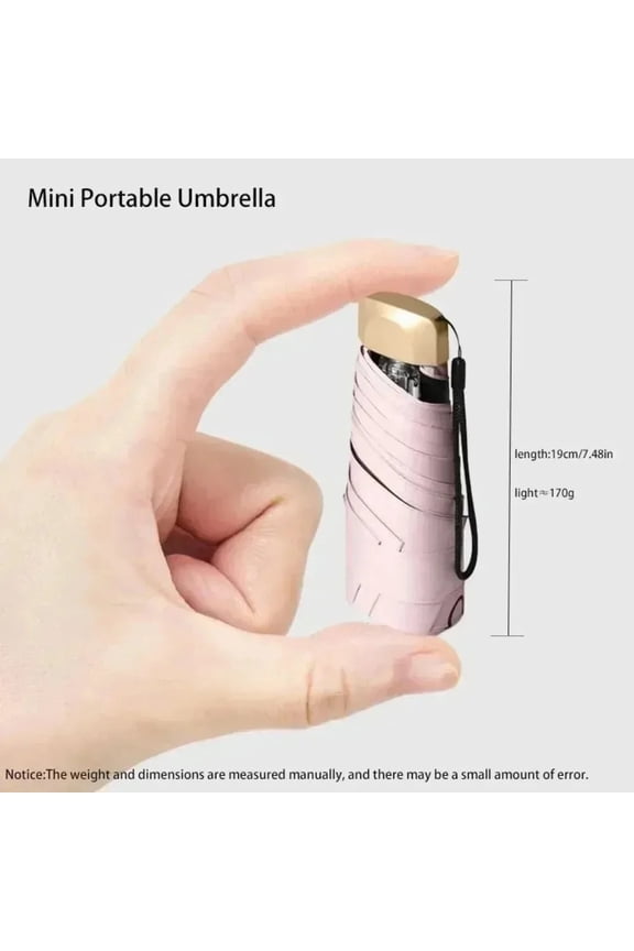 2024 DREAMFIRE Outdoor Mini Sun Umbrella UV Protection Ultralight Folding Five-fold Umbrella Sunshade Umbrella