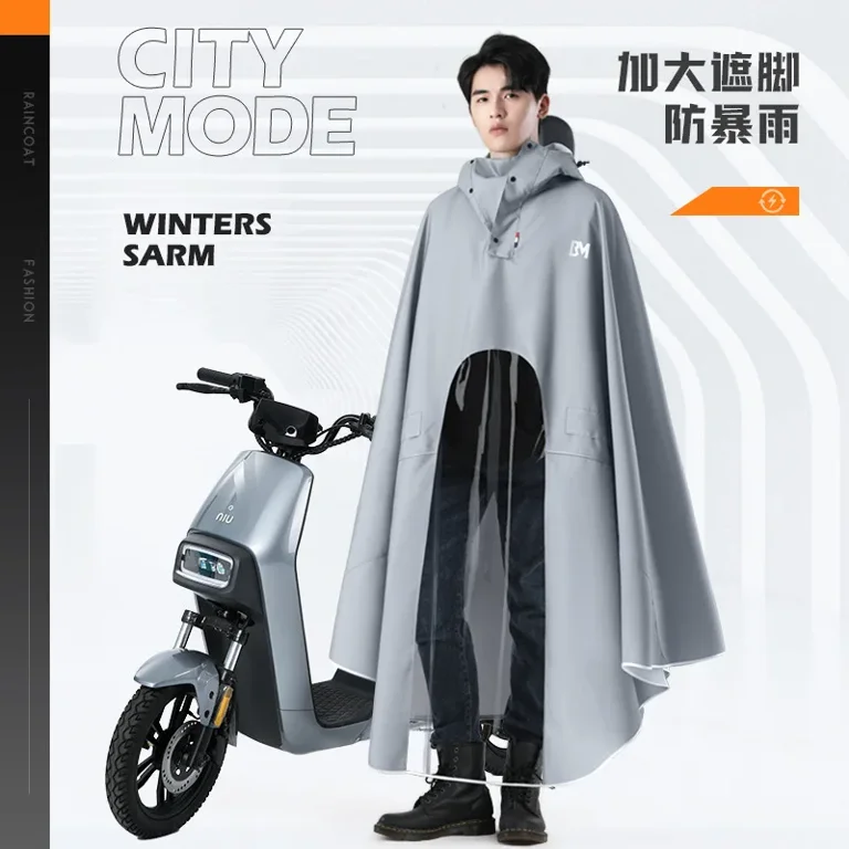 2024 DREAMFIRE Women Men Waterproof Bicycle Rain Poncho Oxford Thicken Reusable Raincoats Hooded Rain Capes for Bike Motorcycle Rainwear Walmart