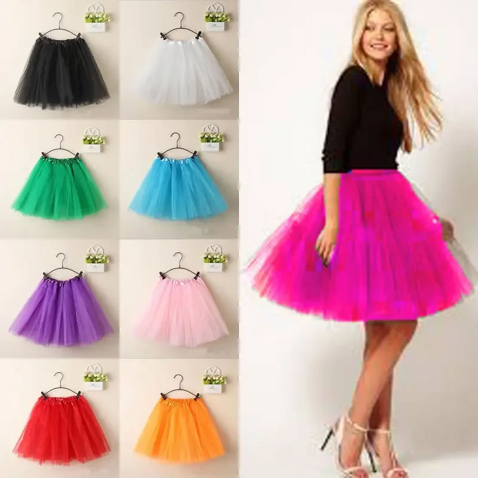 2024 DREAMFIRE Women Summer Vintage Tulle Skirt Adult Fancy Ballet