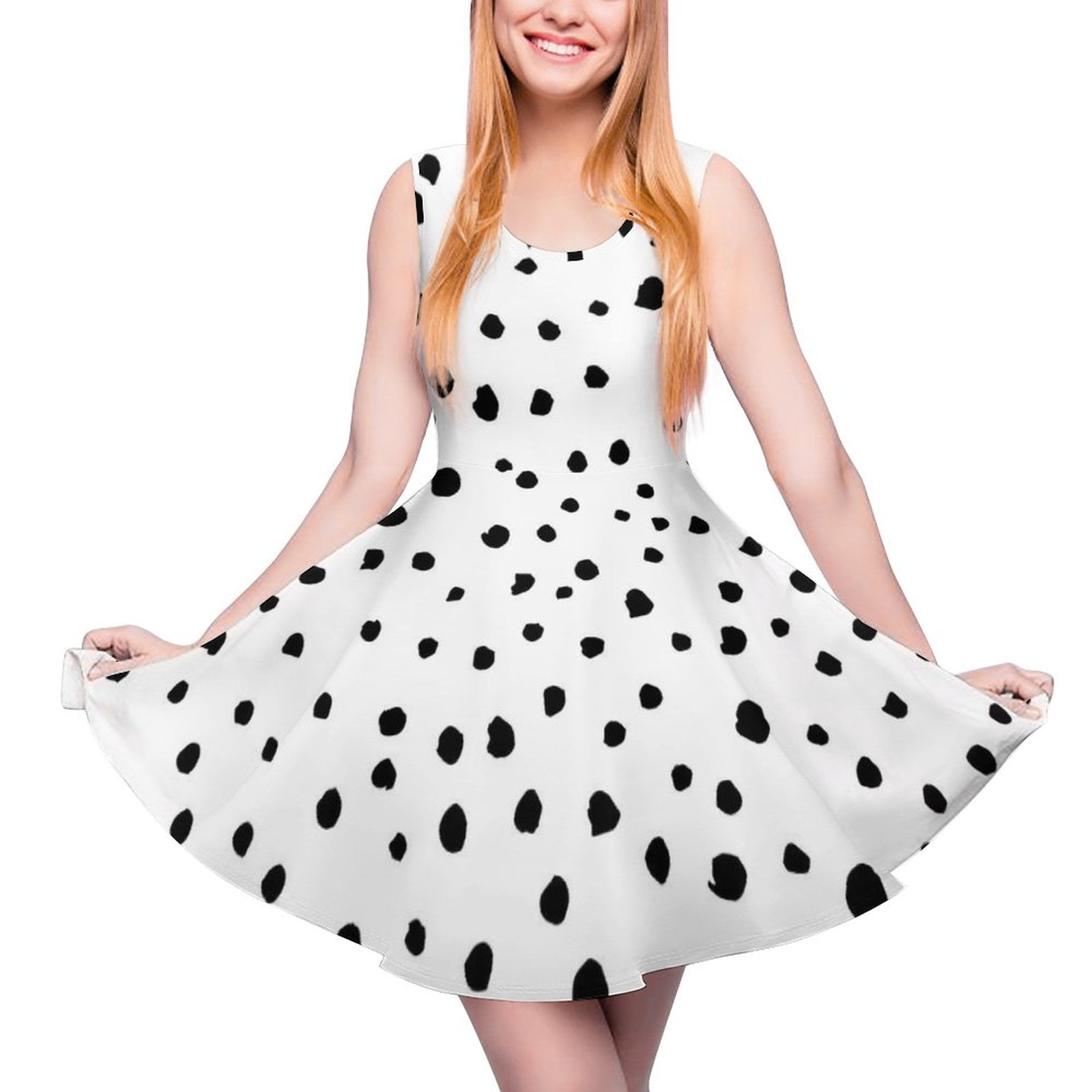 244S Dotty Print Dress
