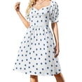 thumbnail image 1 of 2024 Dark Blue Stars Dress Women's summer long dress summer dress woman prom dress, 1 of 7