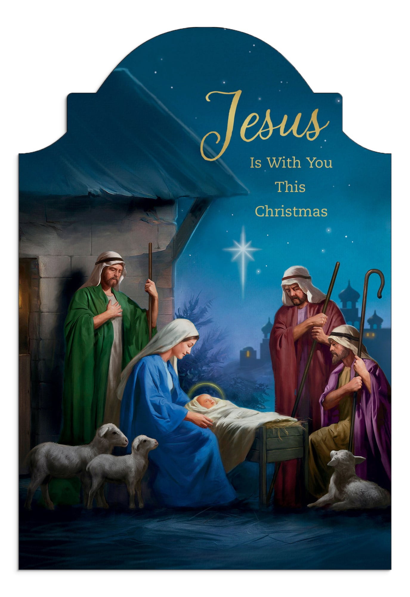 Nativity With Message Christmas Cards With Nativity Scene Joy To The World Nativity