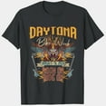 2024 Daytona Beach Bike Week Rock On Ride On Front Art Gifts Tshirt