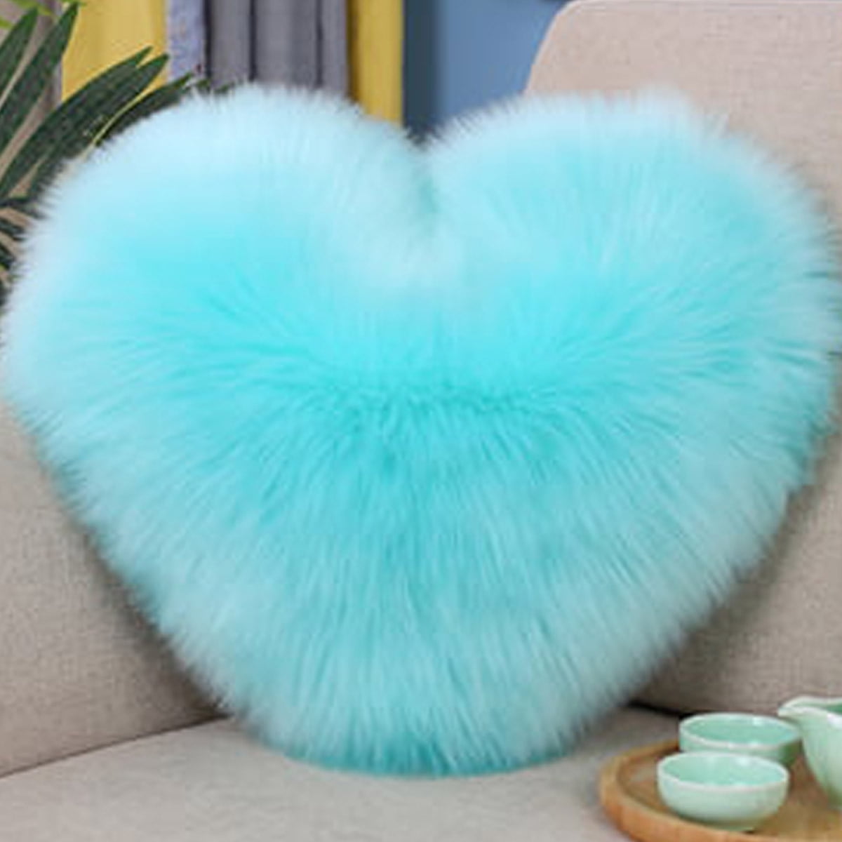 2024 Decorate Throw Pillows For Girls With Fluffy Hearts And Soft ...