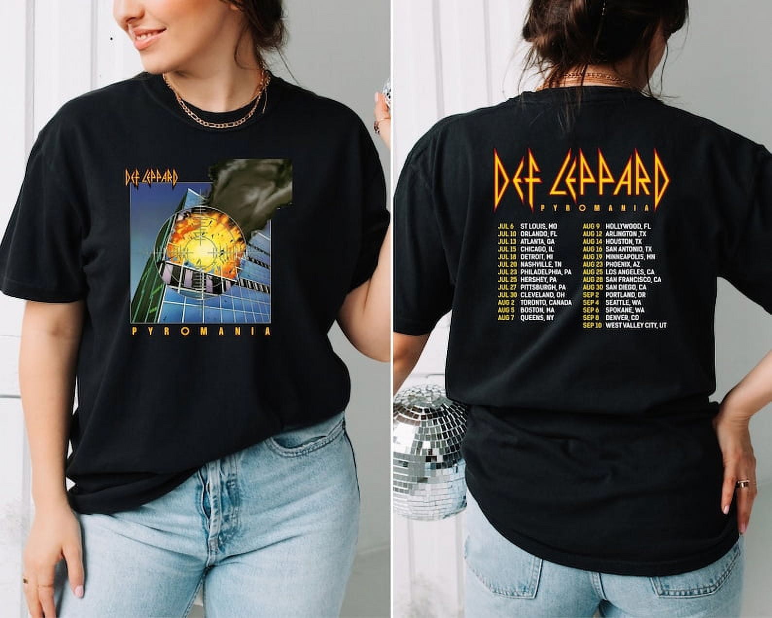 2024 Def Leppard And Journey Summer Stadium Tour Shirt, Def Leppard Fan
