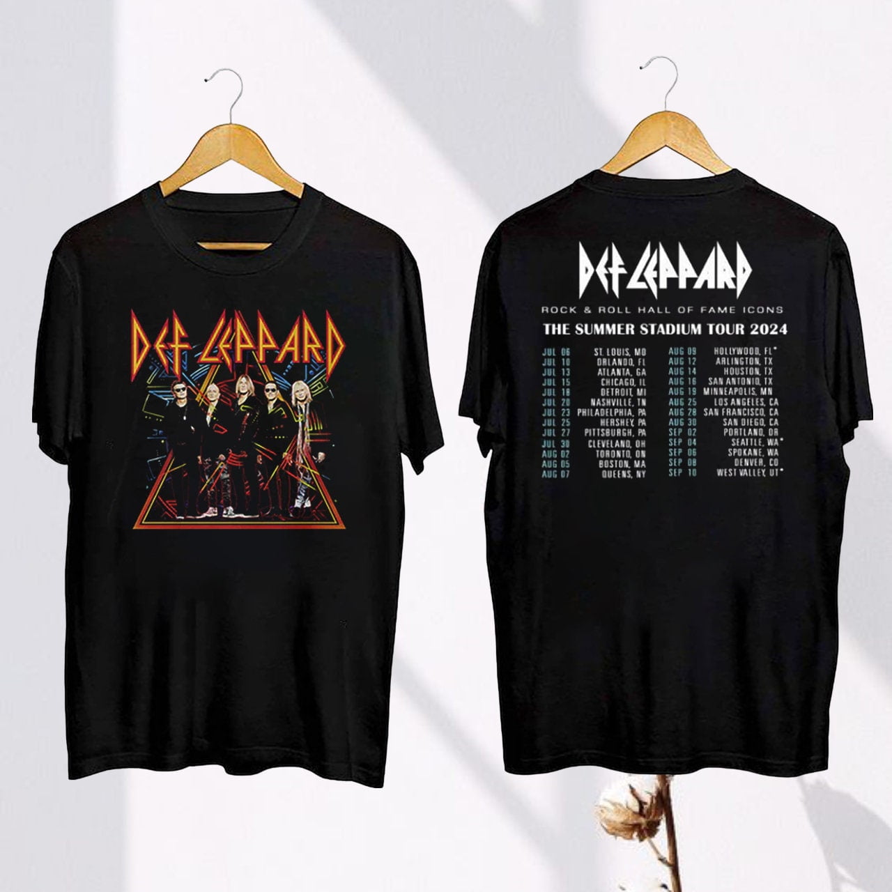 2024 Def Leppard And Journey Tour Shirt Def Leppard Summer Stadium Tour