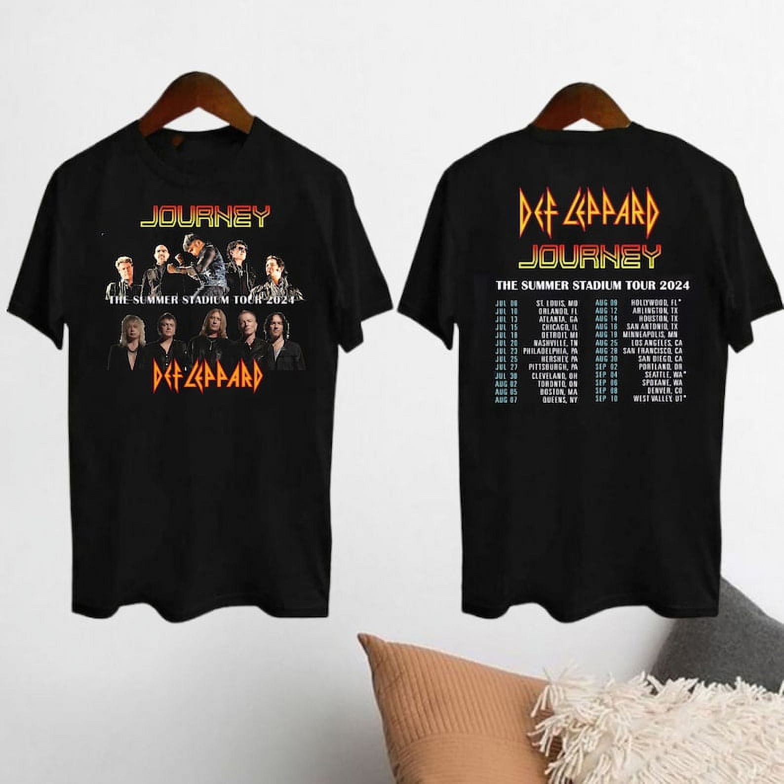 2025 Def Leppard Tour Shirt, Journey Band Tour 2025 Shirt, Summer