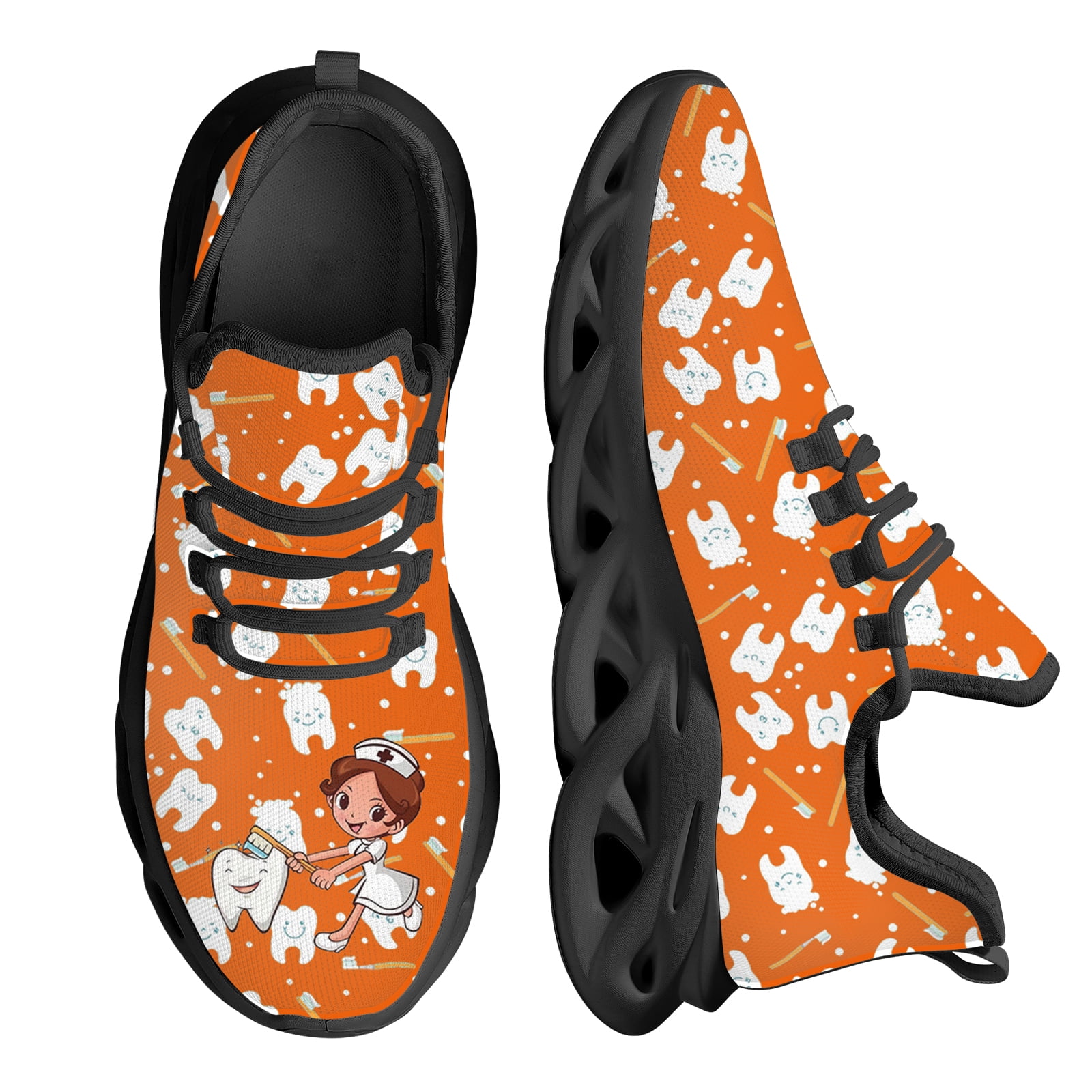 2024 Dental Shoes Outdoor WearResistance Mesh Swing Sneaker Teeth